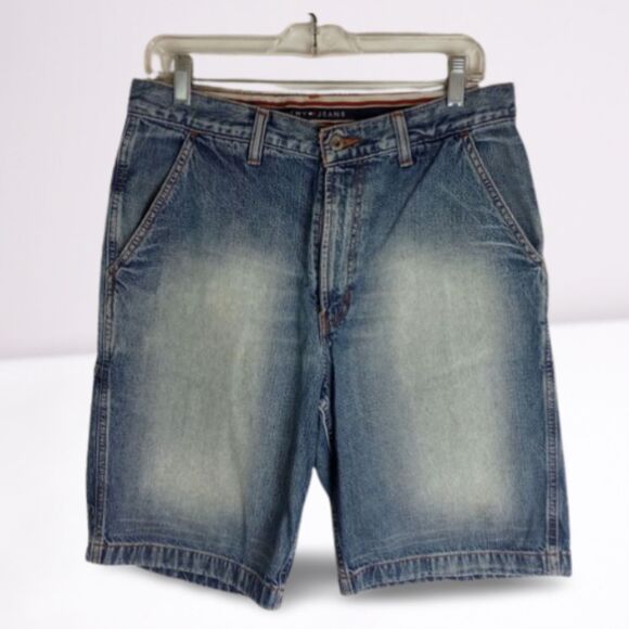 Tommy-hilfiger Men's Blue Jean shorts - Picture 2 of 7